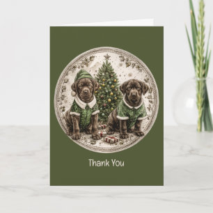 Danke Weihnachten schwarzer Labrador Retriever Wel