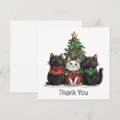 Danke Weihnachtskatzen Feiertagsbaum (Vorne/Hinten)