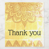 Danke Weinflaschen Etiketten (Einzelnes Label)