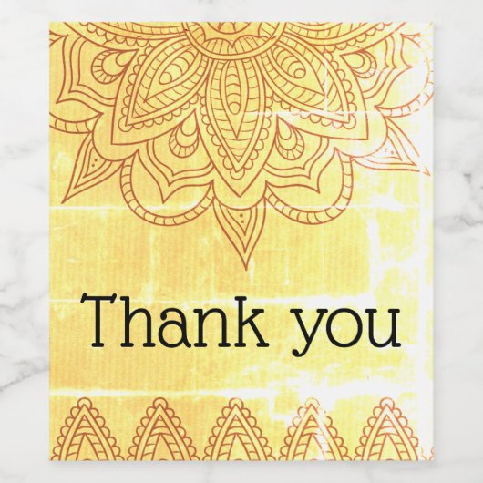 Danke Weinflaschen Etiketten (Einzelnes Label)