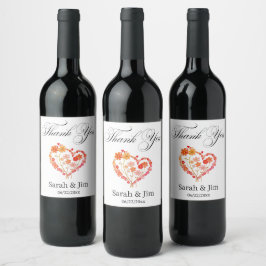 Danke Weinlabel Geschenke Weinetikett