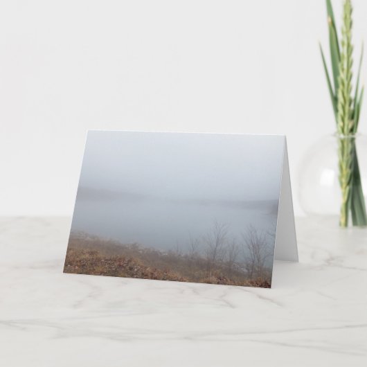 Danke, wenn das Leben hart und gerade ein Nebel Dankeskarte (Vorderseite)