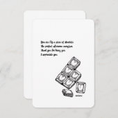 Danke, Wertkarte - Schokolade, flach (Vorne/Hinten)