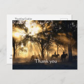 Danke, Western Cowboys Scripture Postkarte (Vorne/Hinten)