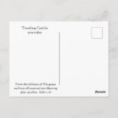 Danke, Western Cowboys Scripture Postkarte (Rückseite)