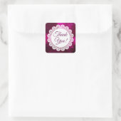 Danke, White Lace und Magenta Stickers (Tasche)