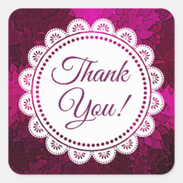 Danke, White Lace und Magenta Stickers