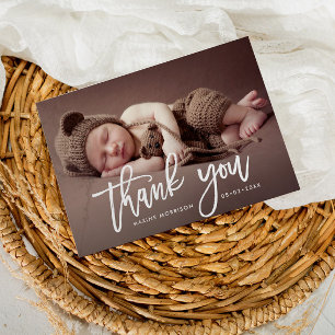 Danke   White Pinsel Postkarte