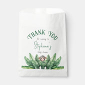 Danke Wild One Safari Animals Baby Shower Geschenktütchen (Vorderseite)