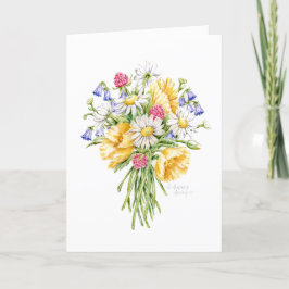 Danke Wildblume Bouquet Christlich Karte