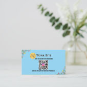 Danke Wildblume Instagram Qr Code Rabattkarte (Stehend Vorderseite)