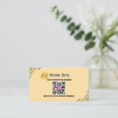 Danke Wildblume Instagram Qr Code Rabattkarte (Stehend Vorderseite)