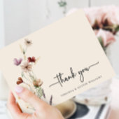 Danke Wildblume Postkarte