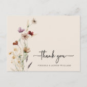 Danke Wildblume Postkarte (Vorderseite)