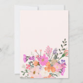 Danke, wilde Blume Pastelldusche Dankeskarte (Rückseite)