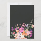 Danke, wilde Blume Pastellfeder-Dusche Dankeskarte (Rückseite)