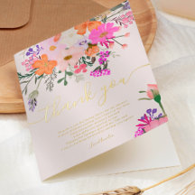 Danke, wilde Blume Pastellfeder-Dusche