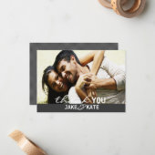 Danke | Wir Mitteilungskarte (Vorderseite/Rückseite Beispiel)