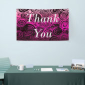 Danke, Wirbel Pink Banner (Messeveranstaltung)