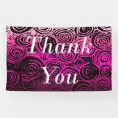 Danke, Wirbel Pink Banner (Horizontal)