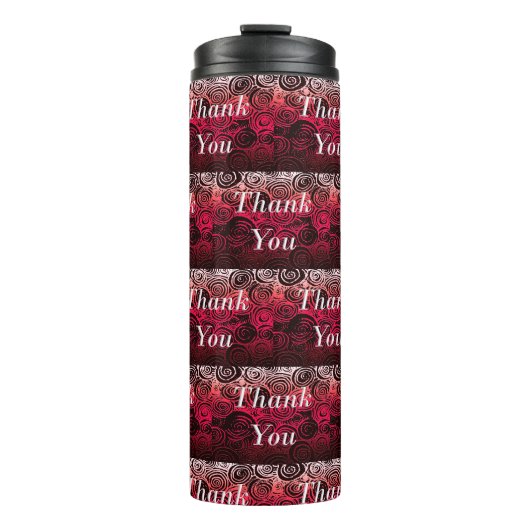 Danke, Wirbel Red Thermosbecher (Vorderseite)