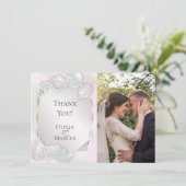 Danke | Wispink Pink Shimmer FOTO Rahmen (Stehend Vorderseite)