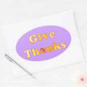 Danke, Wortkunst mit gelber Lilie, Aufkleber (Umschlag)