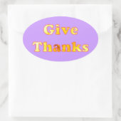 Danke, Wortkunst mit gelber Lilie, Aufkleber (Tasche)