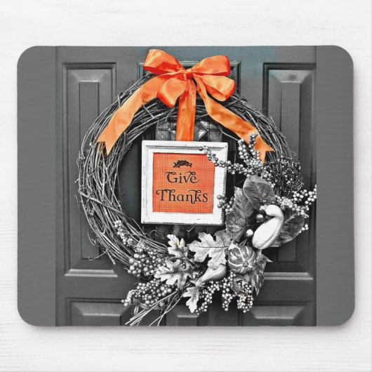 Danke Wreath Mousepad (Vorne)