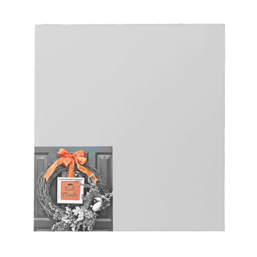 Danke Wreath Notizblock (Vorderseite)