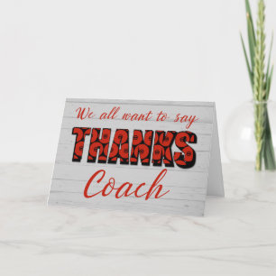 Danke Wrestling Coach von uns Wrestling Mattes Karte