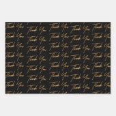 Danke | Xoxo | Geburtstags-Textmuster Geschenkpapier Set (Vorderseite)
