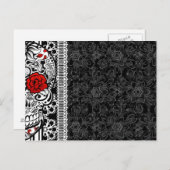 Danke Y0u Calveras Sugar Skull Postcard Postkarte (Vorne/Hinten)