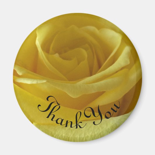 Danke, Yellow Rose Foto Garden Blume Magnet (Vorne)