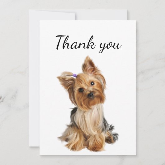 Danke Yorkshire Terrier Yorkie Dog Pet Animal (Vorderseite)