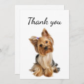 Danke Yorkshire Terrier Yorkie Dog Pet Animal (Vorne/Hinten)