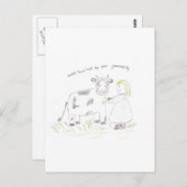 Danke_you_cow Postkarte (Vorne/Hinten)