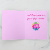 Danke zu einer Yoga-Lehrer-Lotos-Blumen-großen (Innenseite)