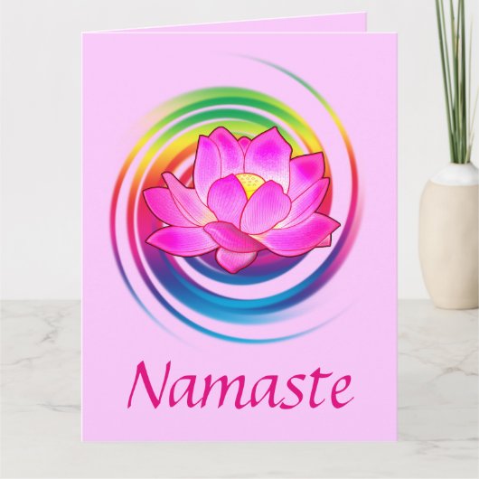 Danke zu einer Yoga-Lehrer-Lotos-Blumen-großen (Vorderseite)