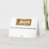 Danke zu kardieren (Rückseite)