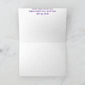 Danke zu kardieren (Innenseite)