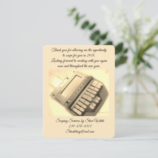 Danke zu kardieren (Stehend Vorderseite)