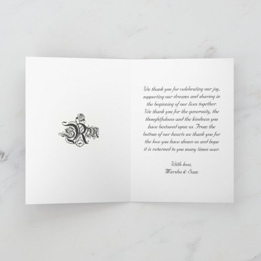 Danke zu kardieren (Innenseite)