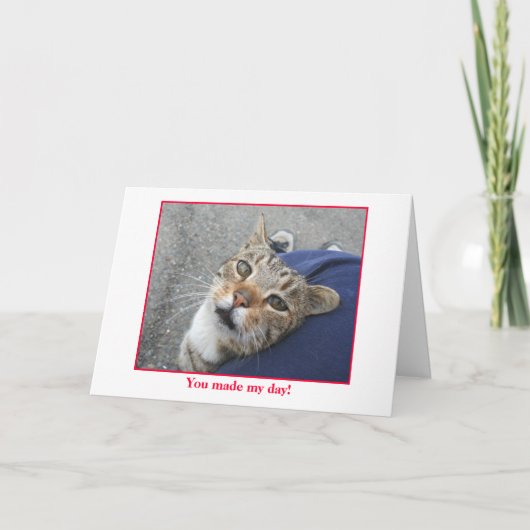 Danke zu kardieren (Vorderseite)