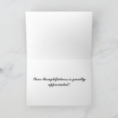 Danke zu kardieren (Innenseite)