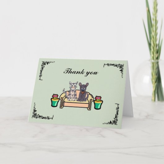 Danke zu kardieren (Vorderseite)