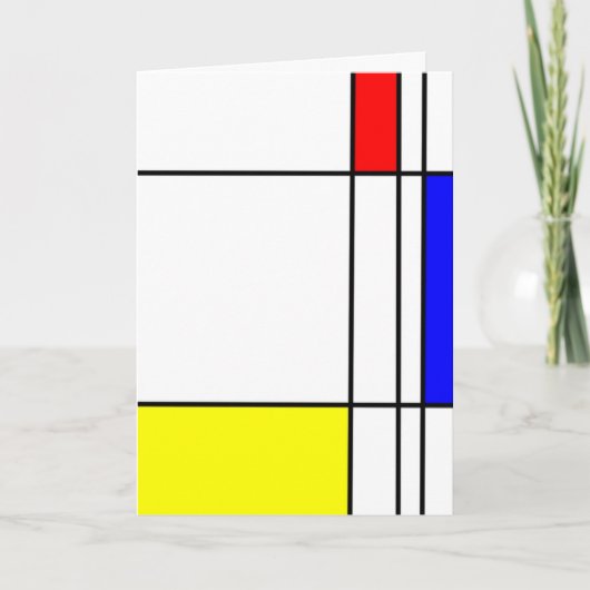 Danke zu kardieren (Mondrian Art) (Vorderseite)