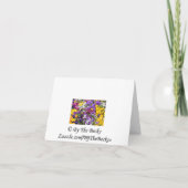 Danke zu kardieren--Stiefmütterchen (Rückseite)