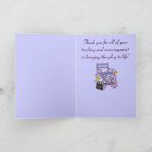 Danke zu meinem Drama-Lehrer: Spiel (Innenseite)