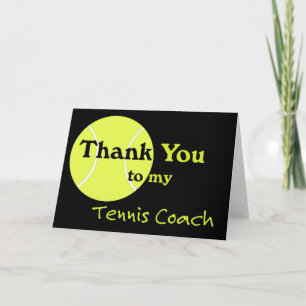 Danke zu meinem Tennis-Trainer